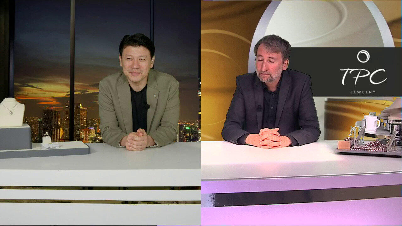 Video Königs-Pinkfarbene Ming-Perlen-Goldring (TPC)
