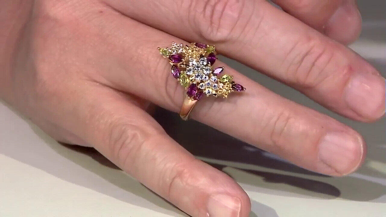 Video Anello in argento con Peridoto
