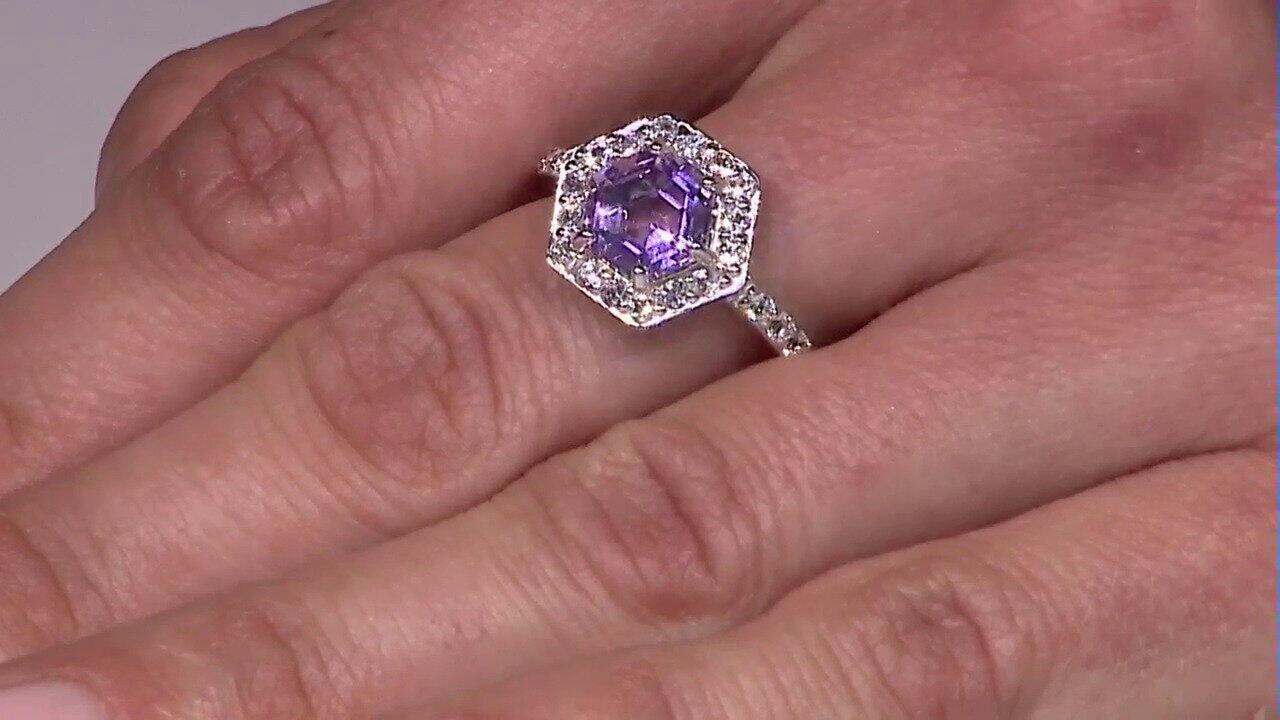 Video Anello in argento con Ametista