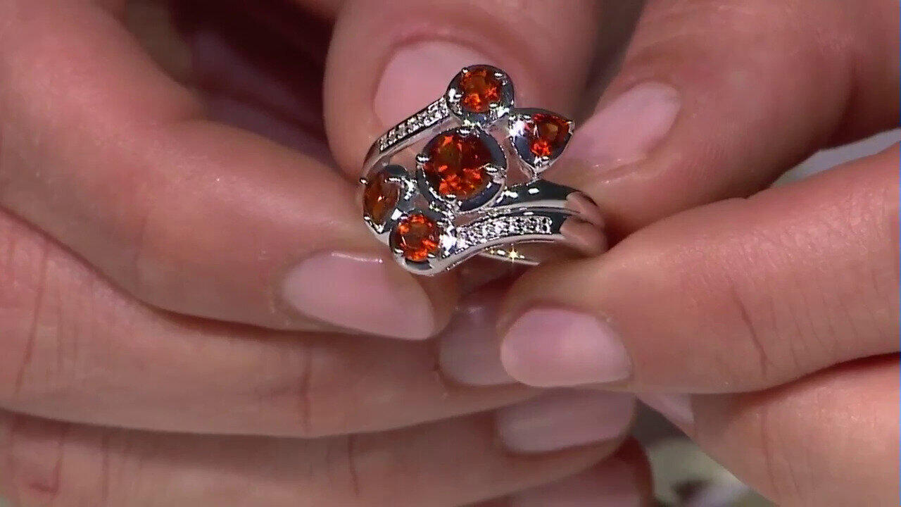 Video Zilveren ring met een Madeira citrien