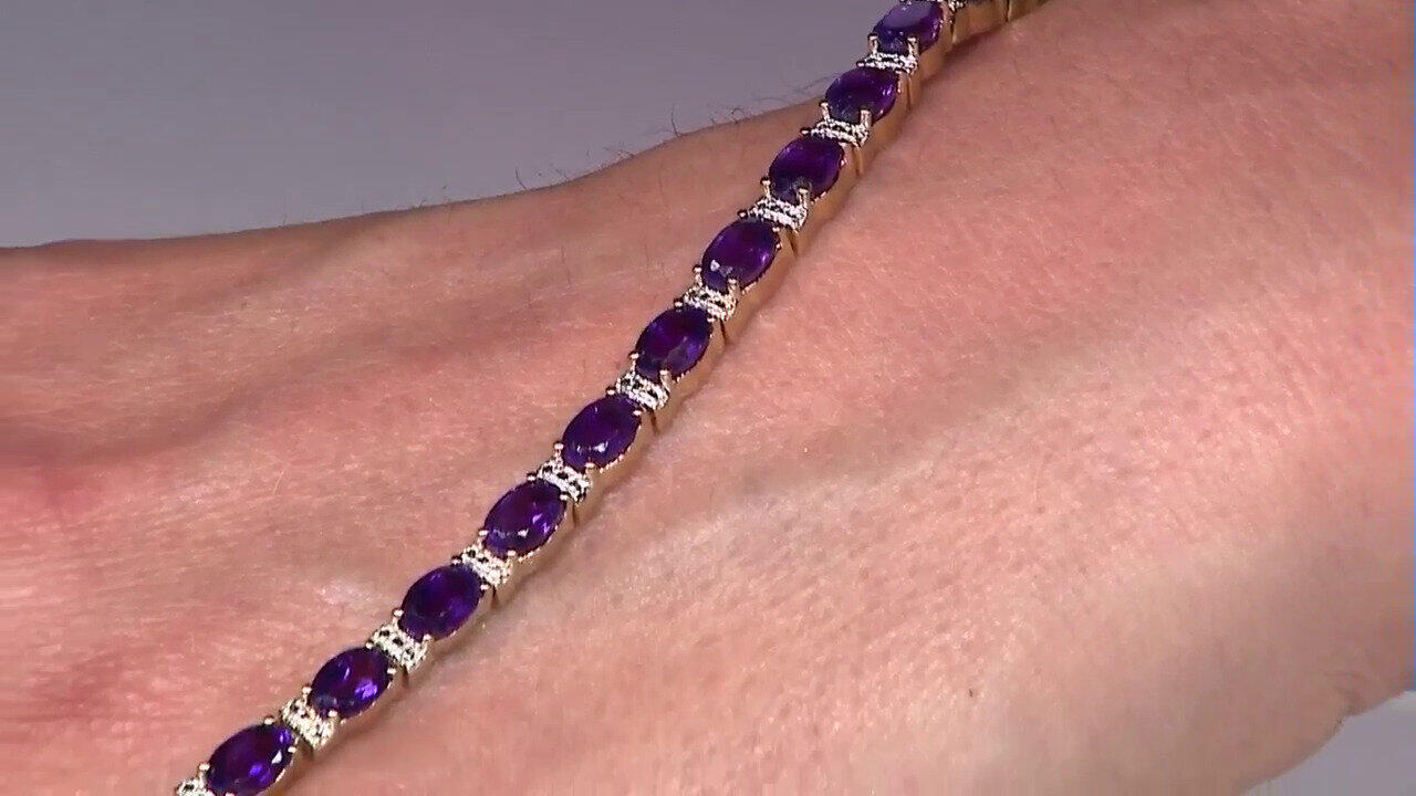 Video Sambia-Amethyst-Silberarmband