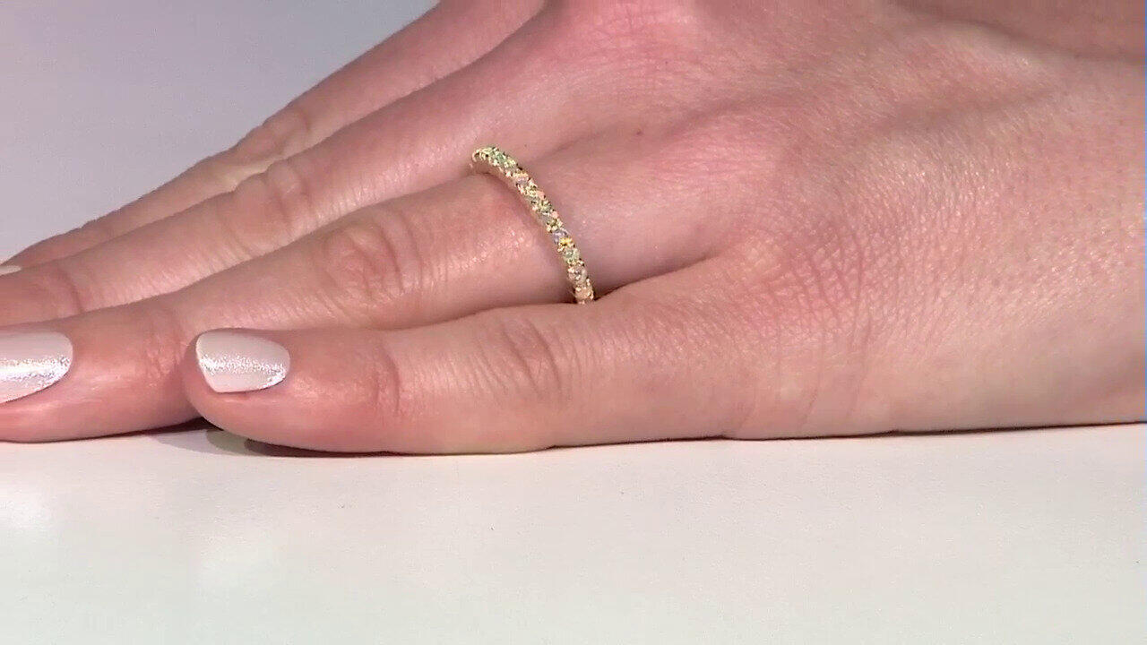 Video Anello in argento con Opale di Welo
