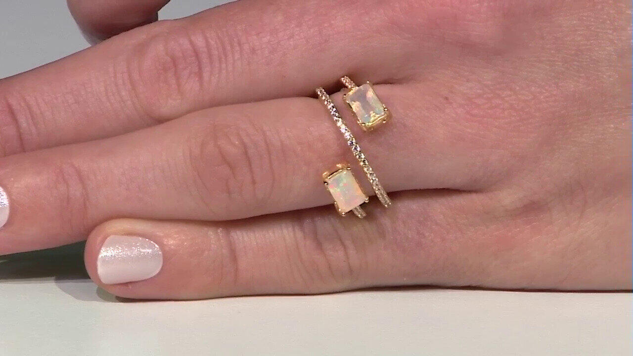 Video Anello in argento con Opale di Welo