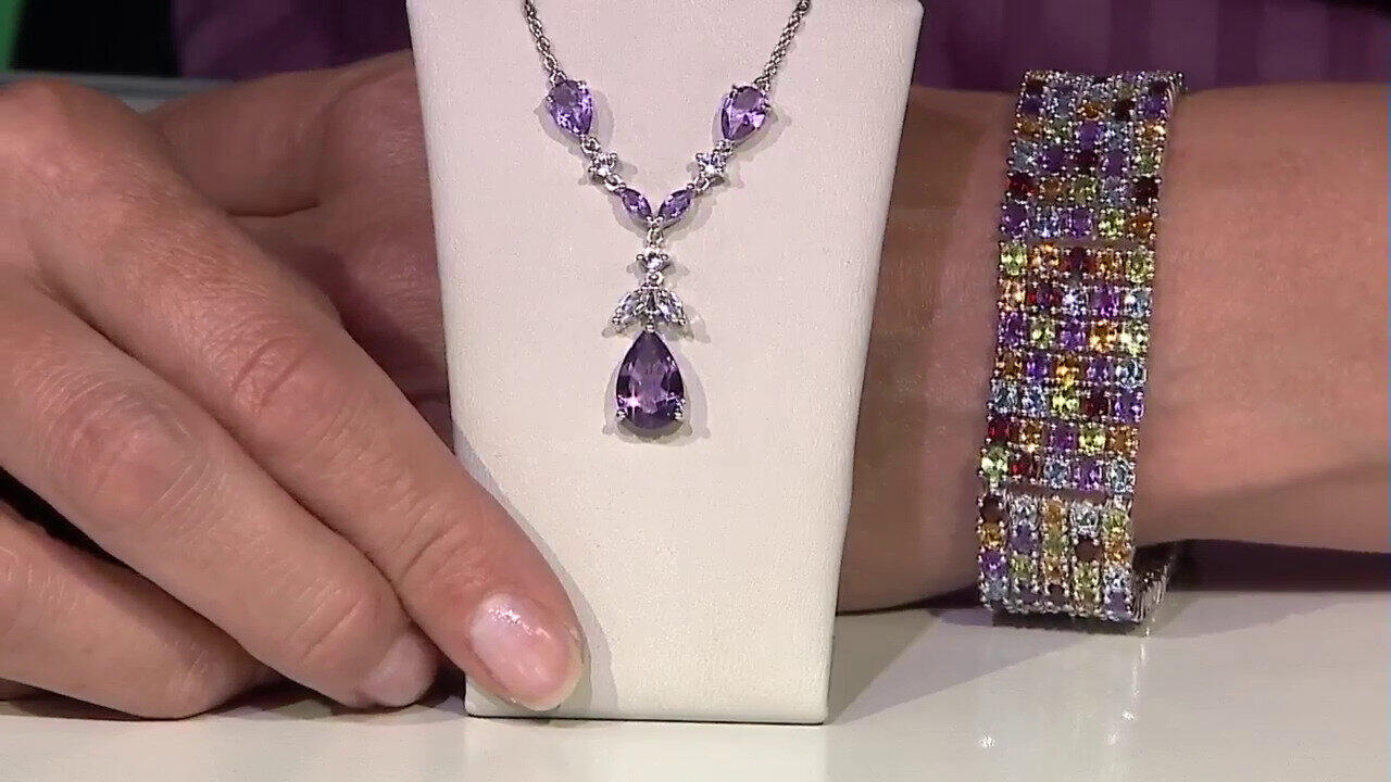 Video Collana in argento con Ametista