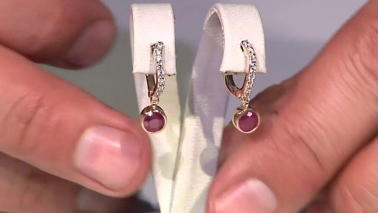 Video Pendientes en plata con Rubí de Madagascar