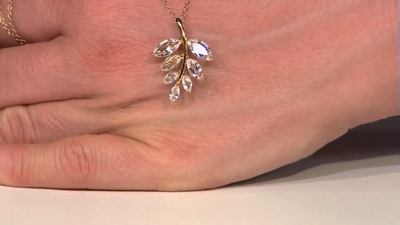 Video Collier en argent et Topaze blanche