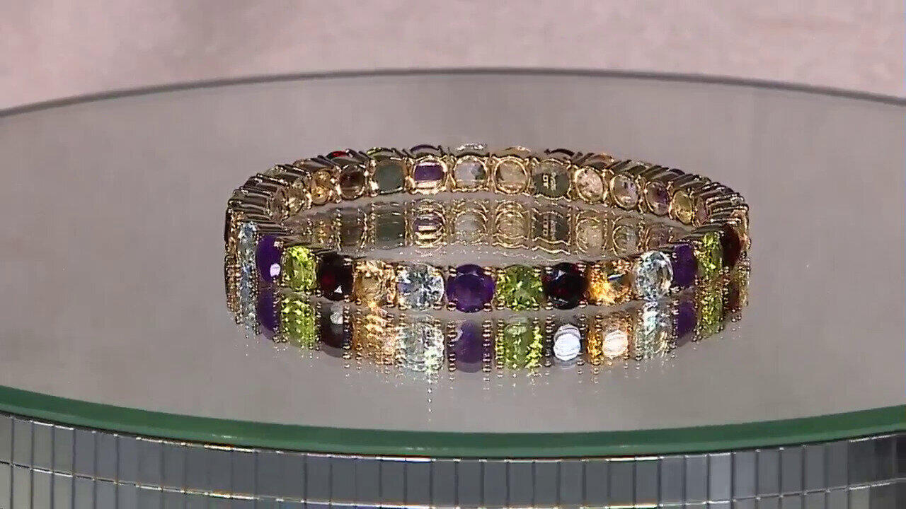 Video Edelstein-Silberarmband