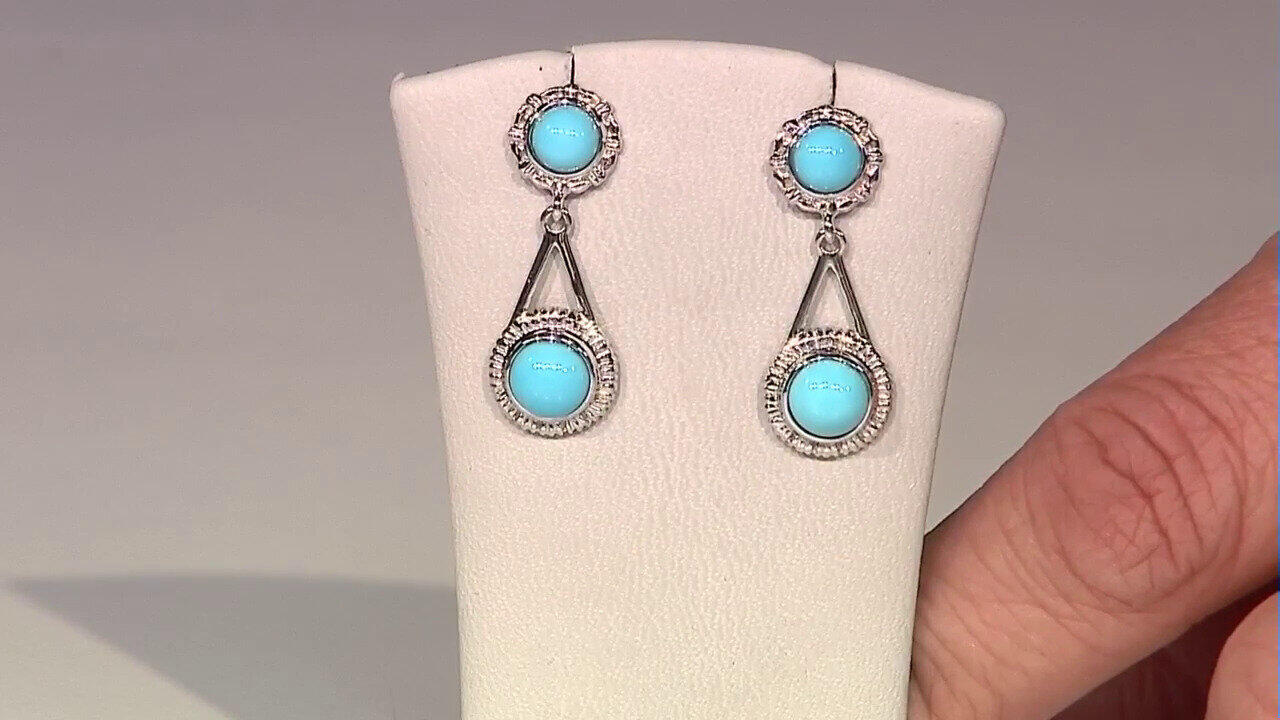 Video Orecchini in argento con Turchese Sleeping Beauty