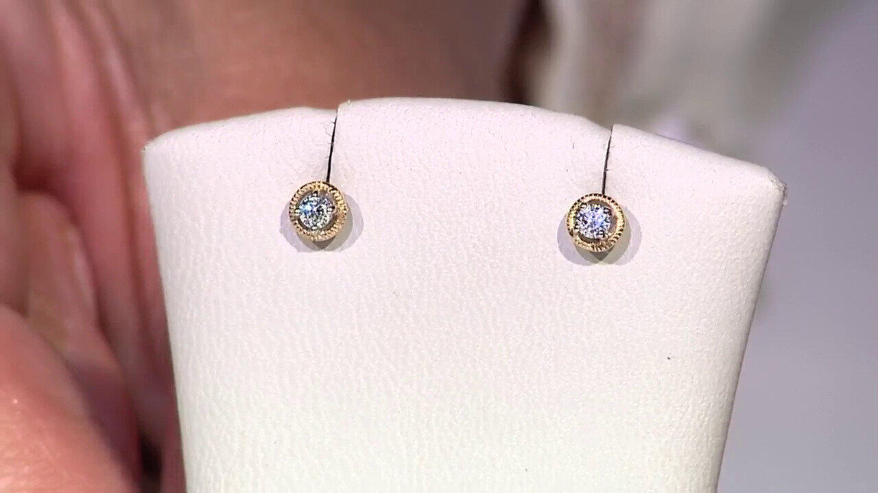 Video Boucles d'oreilles en or et Diamant SI1 (G) (Annette)