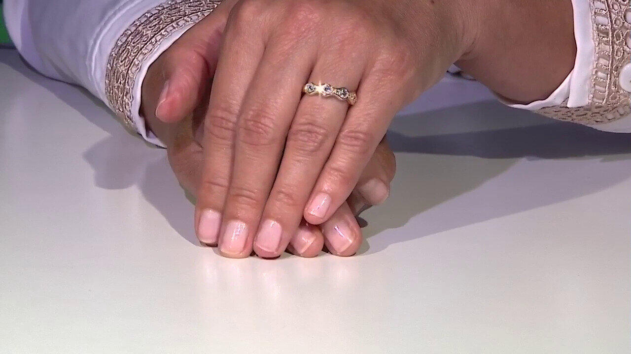 Video Gouden ring met Diamanten SI1 (G) (Annette)