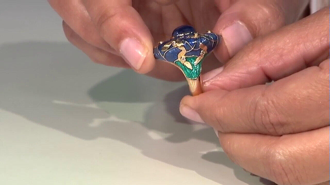 Video Bague en argent et Sodalite (Adela Silber)