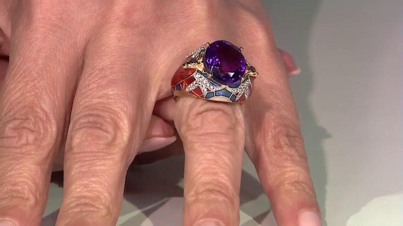 Video Bague en argent et Labradorite verte de Maniry (Adela Silber)