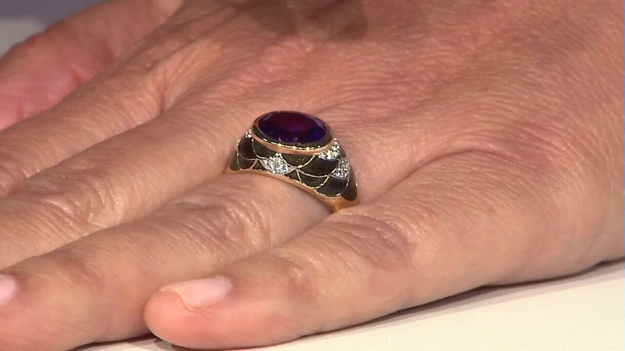 Video Bague en argent et Améthyste (Adela Silber)