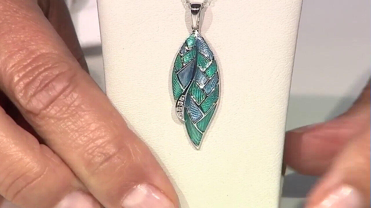 Video Collier en argent et Zircon (Adela Silber)