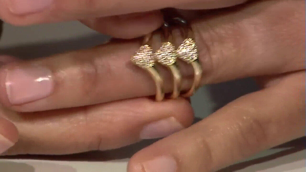 Video Bague en argent et Zircon (Adela Silber)