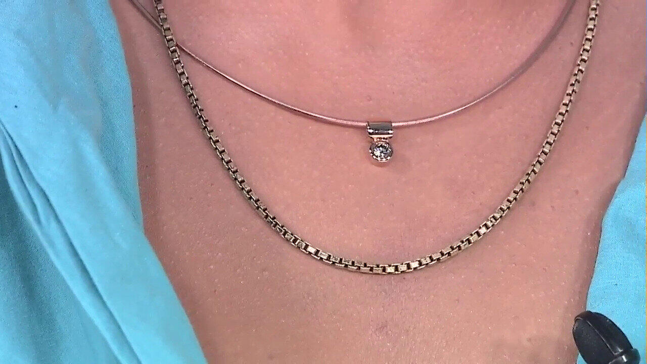 Video Collier en argent et Zircon (Adela Silber)