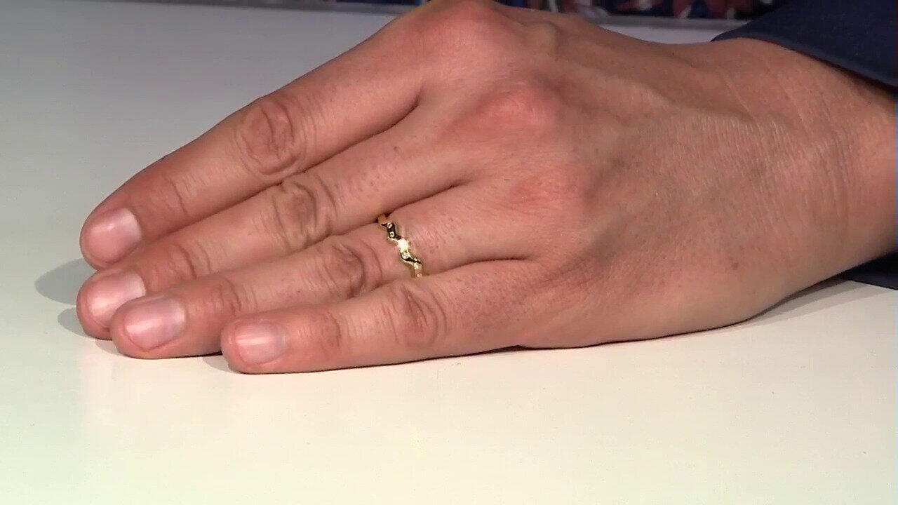 Video Zilveren ring met I2 (I) Diamanten
