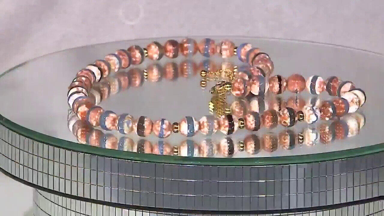 Video Collar en plata con Ágata de Mongolia