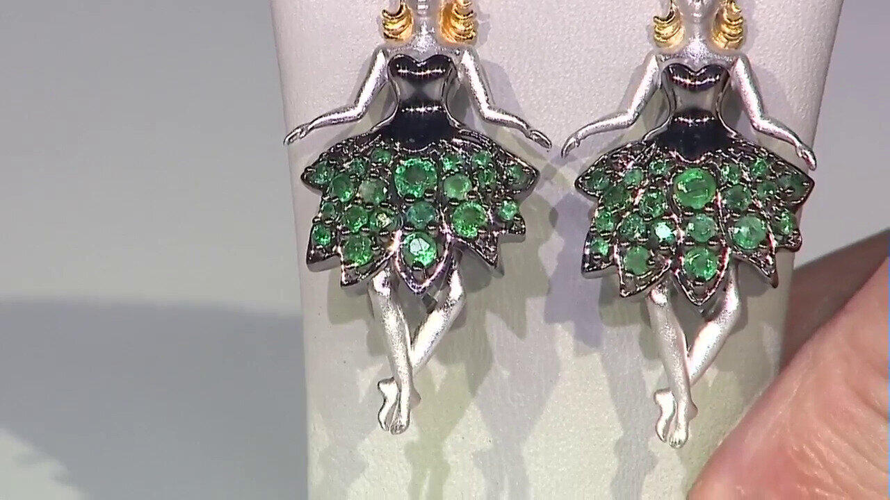 Video Zilveren oorbellen met zirkonen (Gems en Vogue)
