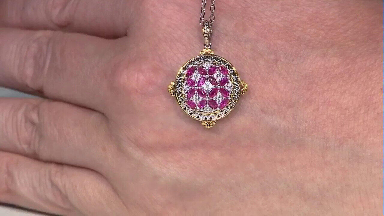 Video Collar en plata con Rubí de Birmania (Gems en Vogue)