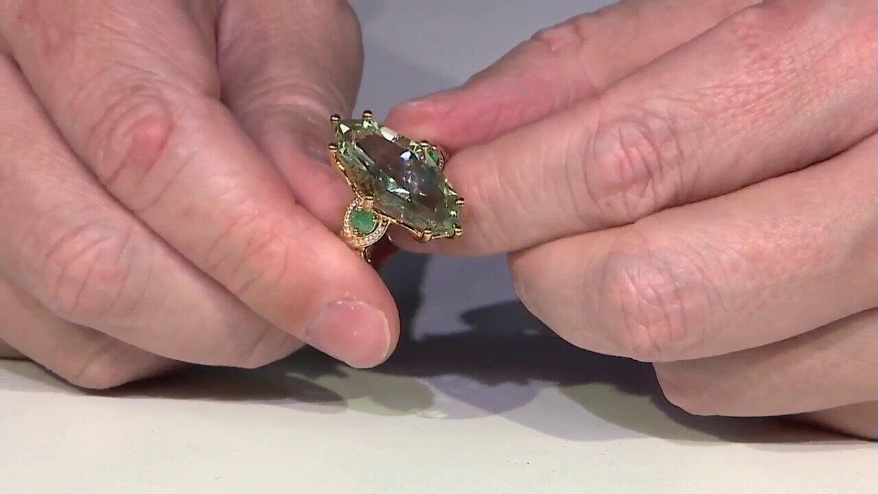 Video Bague en argent et Améthyste verte (Gems en Vogue)