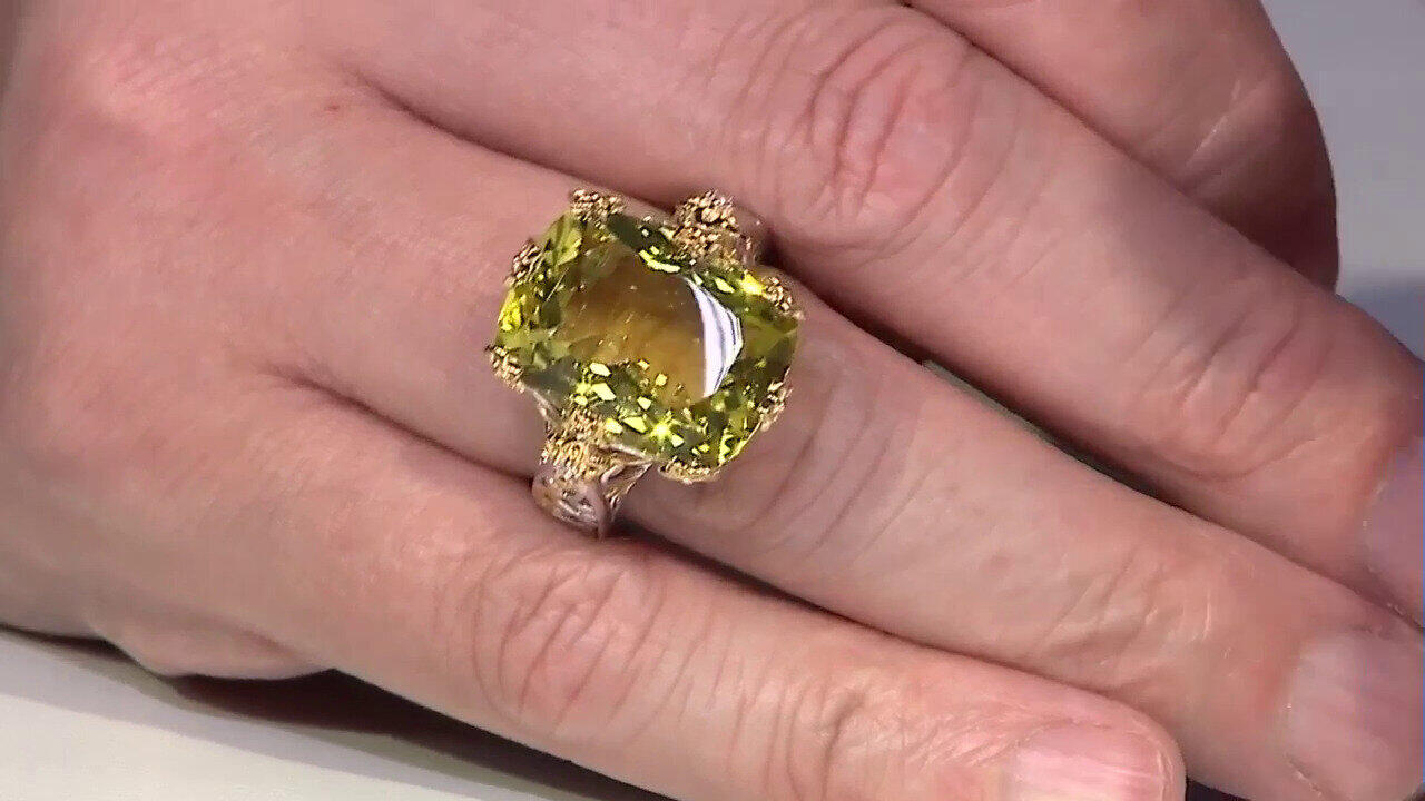 Video Ouro Verde-Quarz-Silberring (Gems en Vogue)
