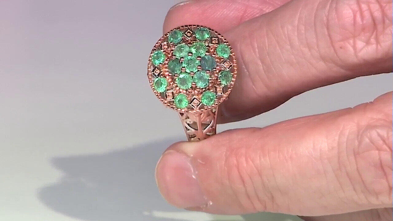 Video Bague en argent et Emeraude de Zambie (Gems en Vogue)