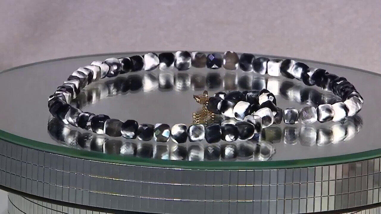 Video Zilveren halsketting met Zebra Jaspisstenen