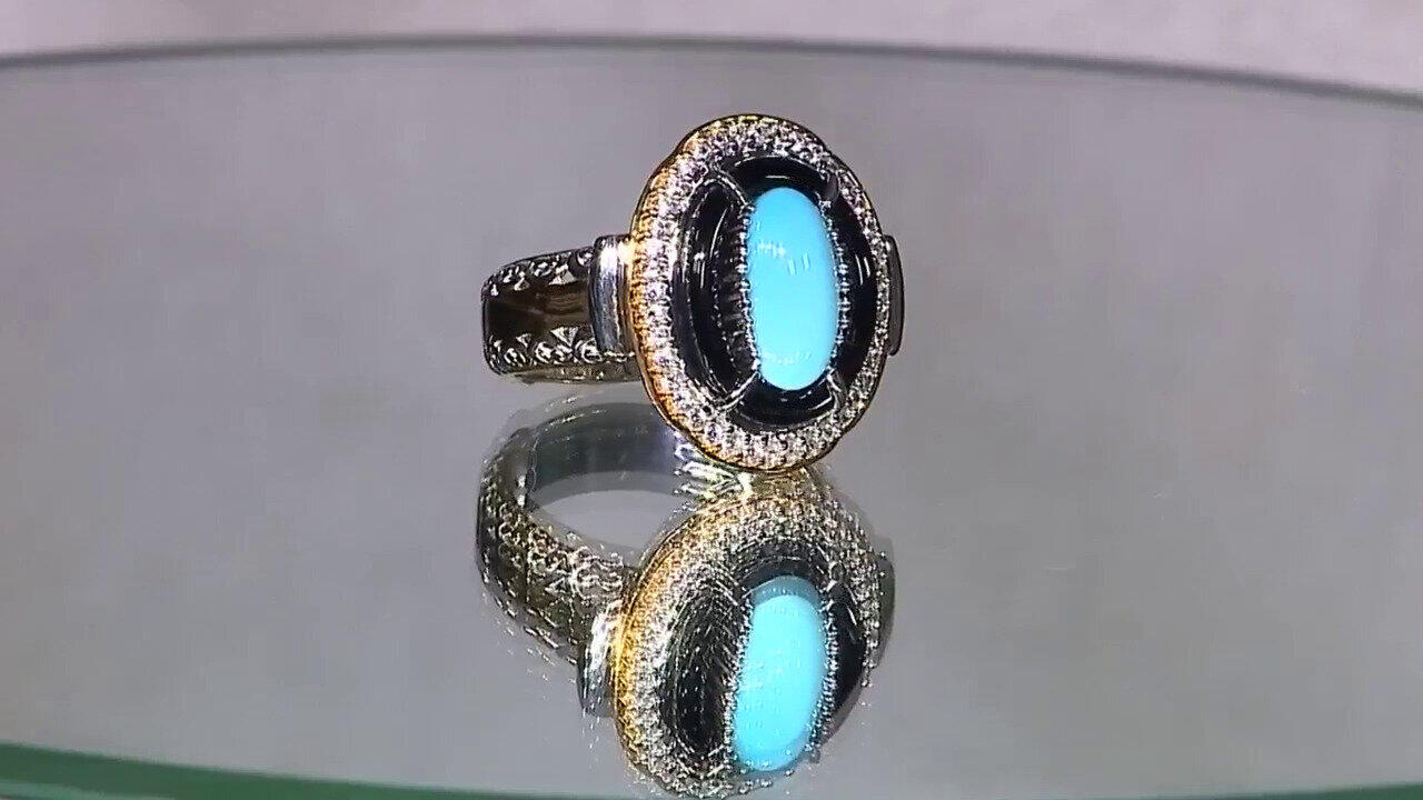 Video Black Onyx Silver Ring (Gems en Vogue)