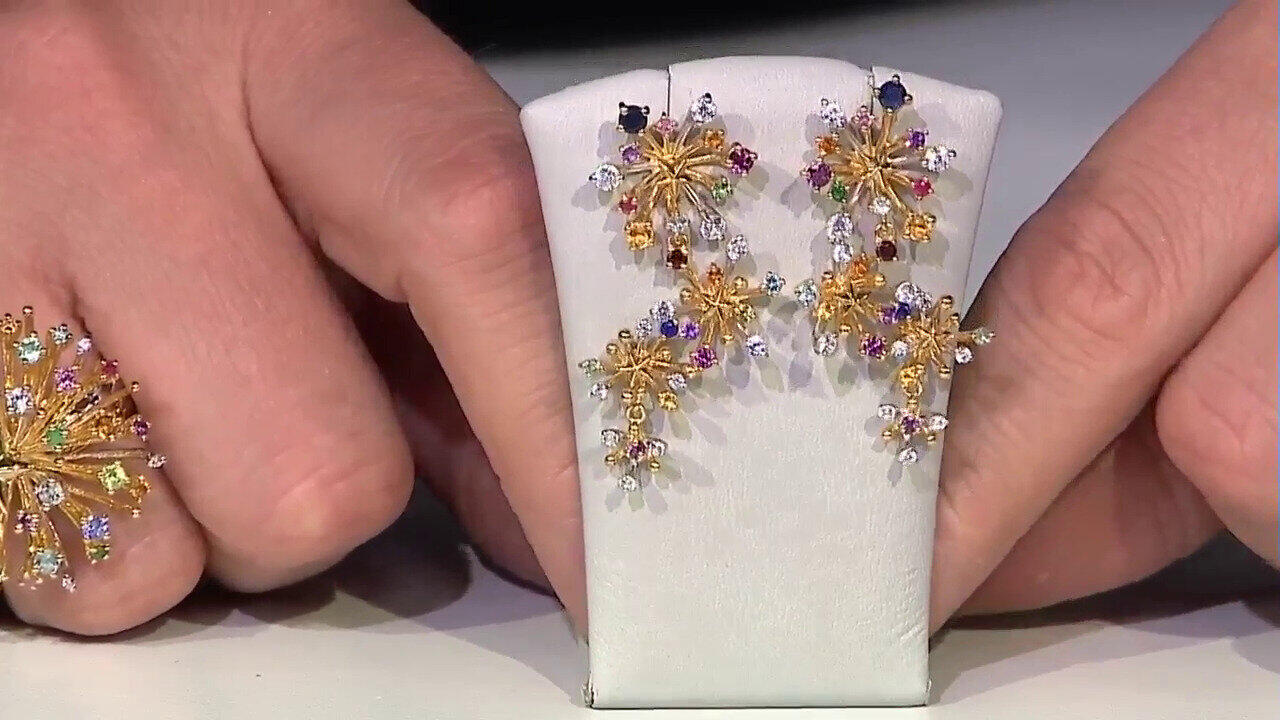 Video Pendientes en plata con Zafiro azul (Gems en Vogue)