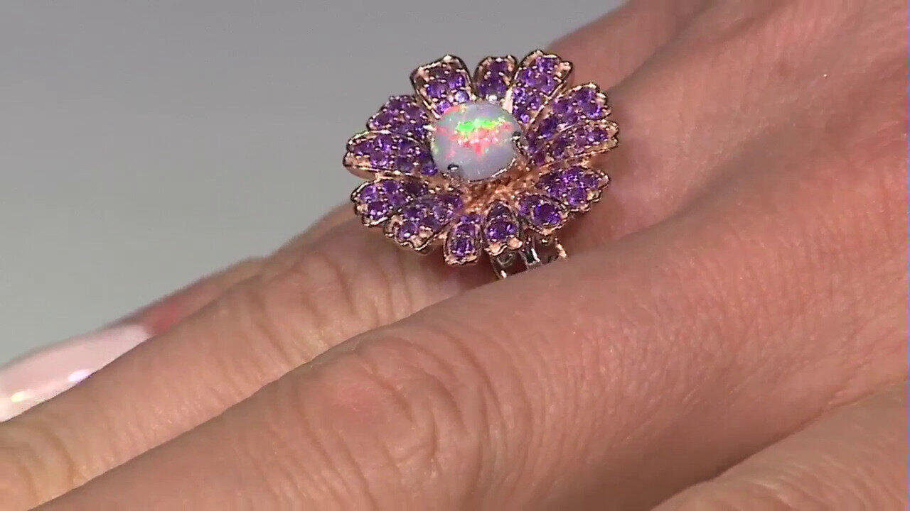 Video Anillo en plata con Ópalo de Welo (Gems en Vogue)