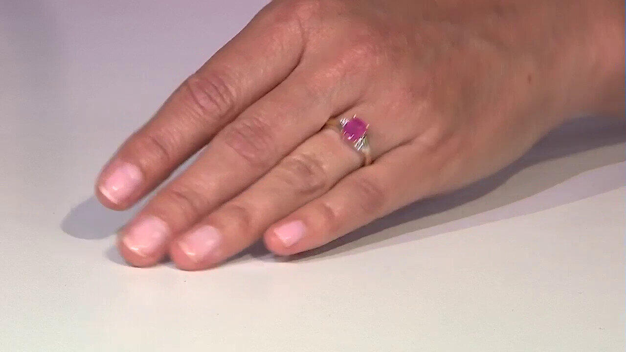 Video Anillo en plata con Zafiro rosa de Madagascar