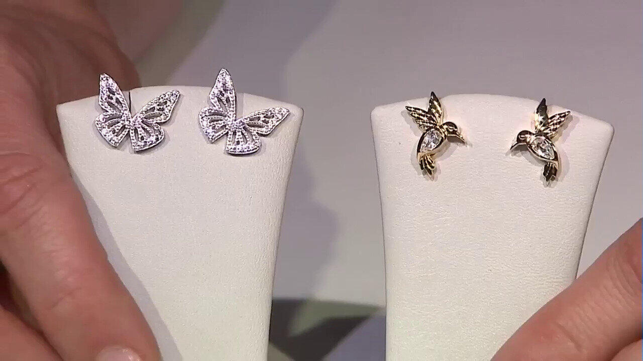 Video Pendientes en plata con Zircón