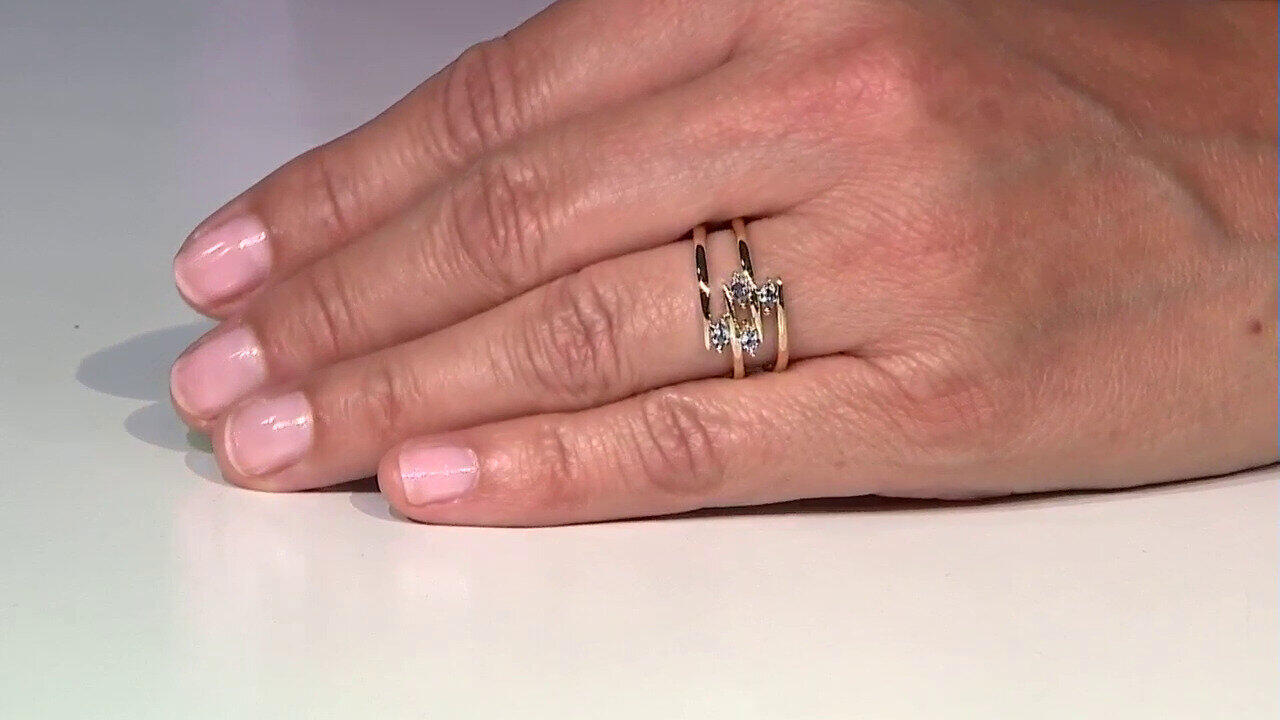 Video Bague en or et Aigue-Marine Santa Maria (de Melo)