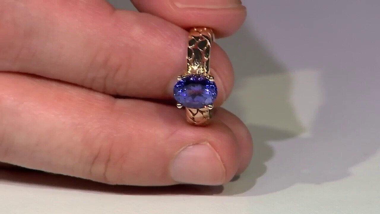Video Bague en or et Tanzanite AAA (de Melo)