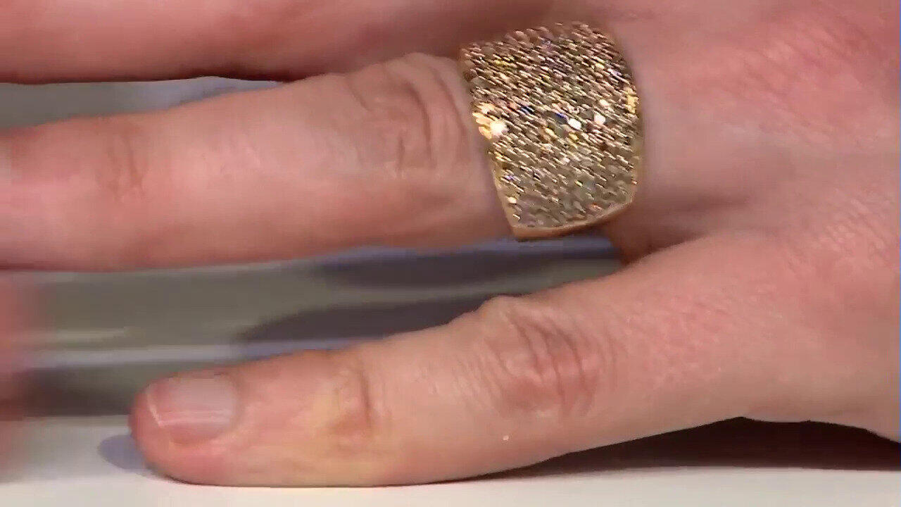 Video Gouden ring met I2 Champagne Diamanten (de Melo)