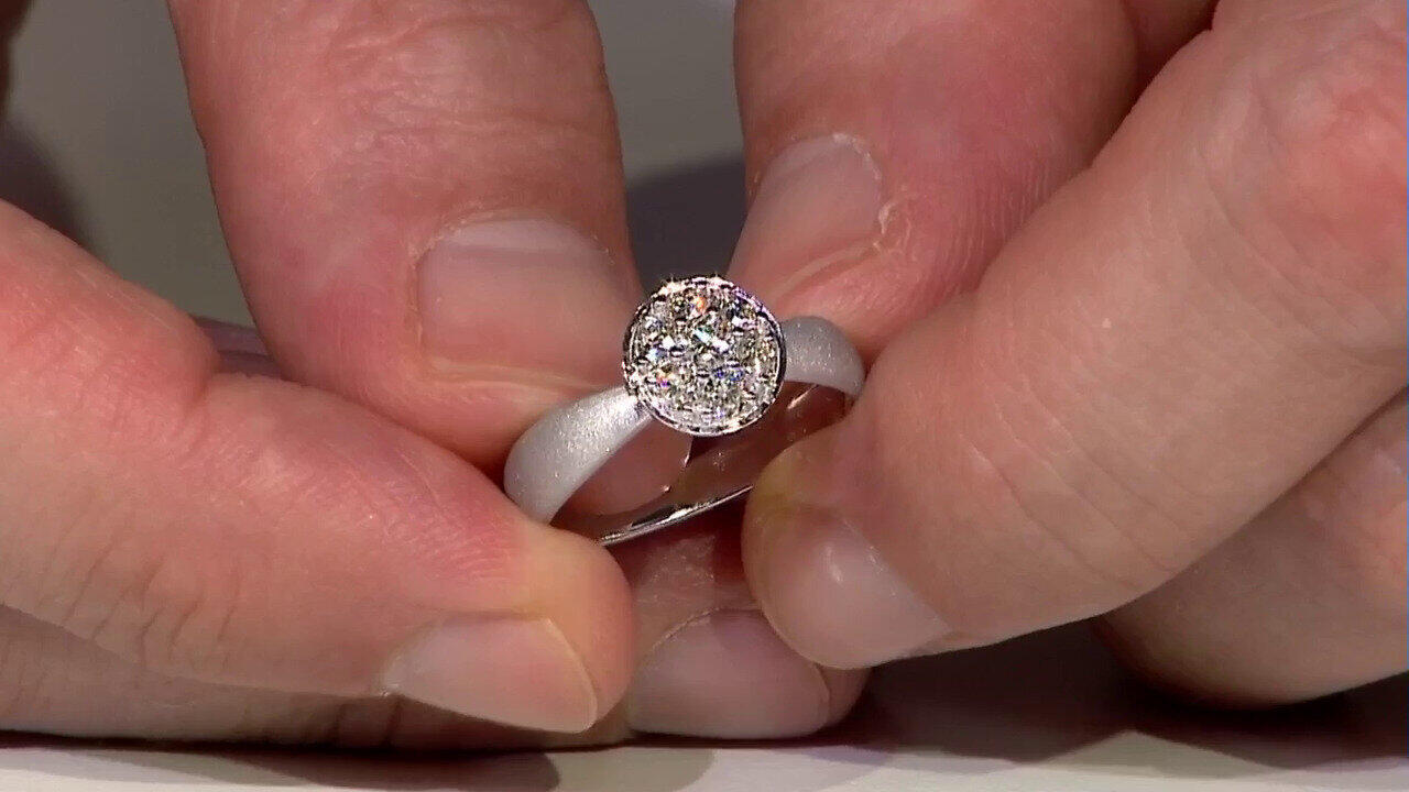 Video Gouden ring met een SI2 (H) Diamant (de Melo)