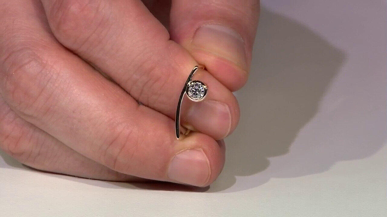 Video Gouden ring met een I1 (G) Diamant (de Melo)