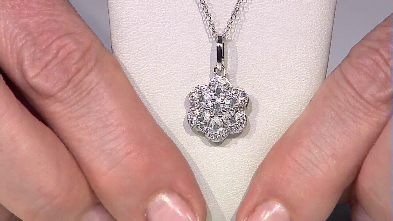 Video Collier en argent et Topaze blanche