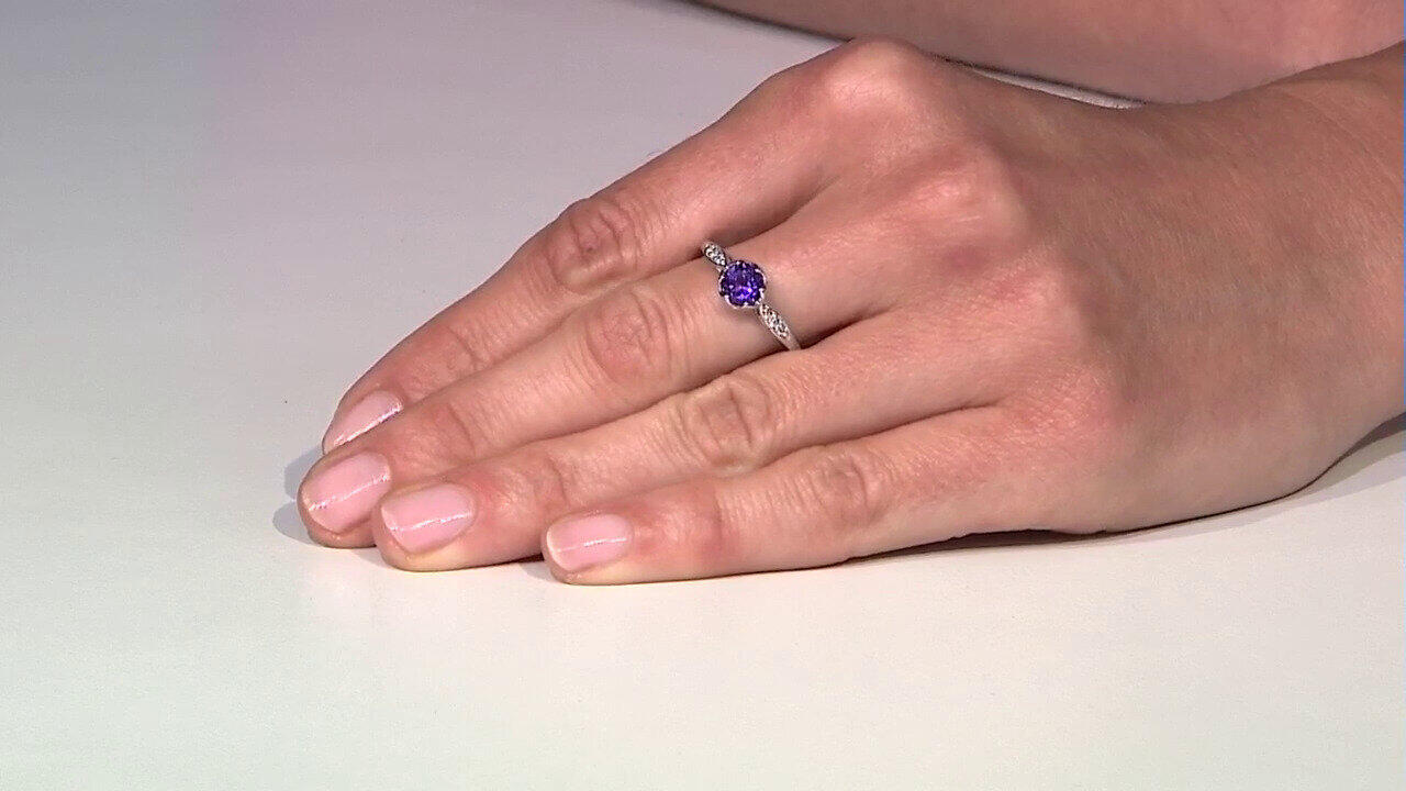 Video Sibirischer Amethyst-Silberring