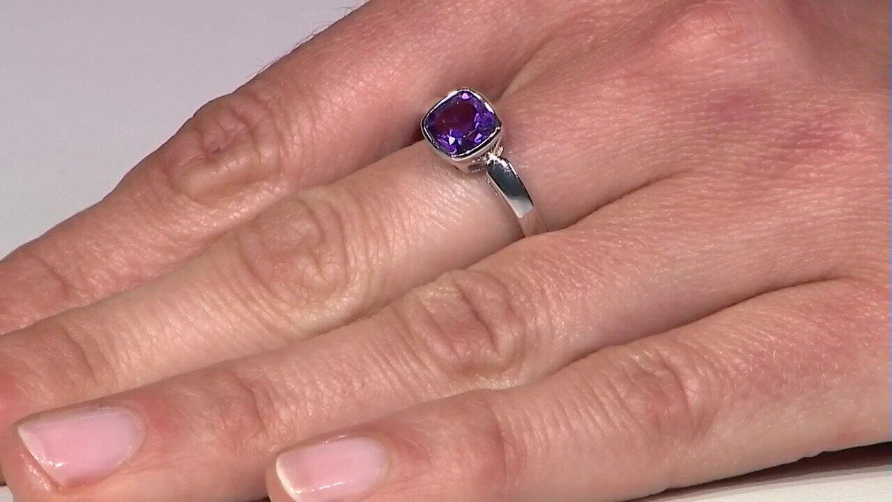 Video Sibirischer Amethyst-Silberring
