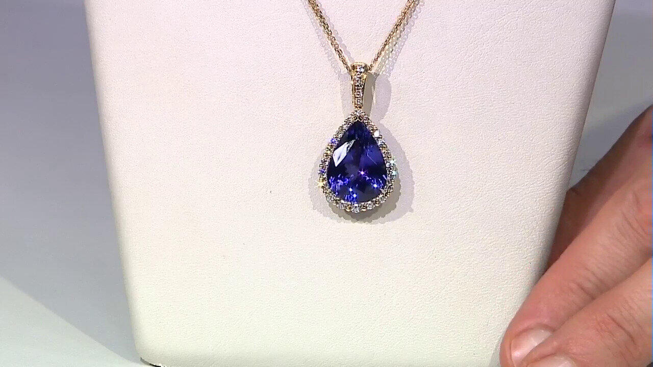 Video Collana in oro con Tanzanite AAA (CIRARI)