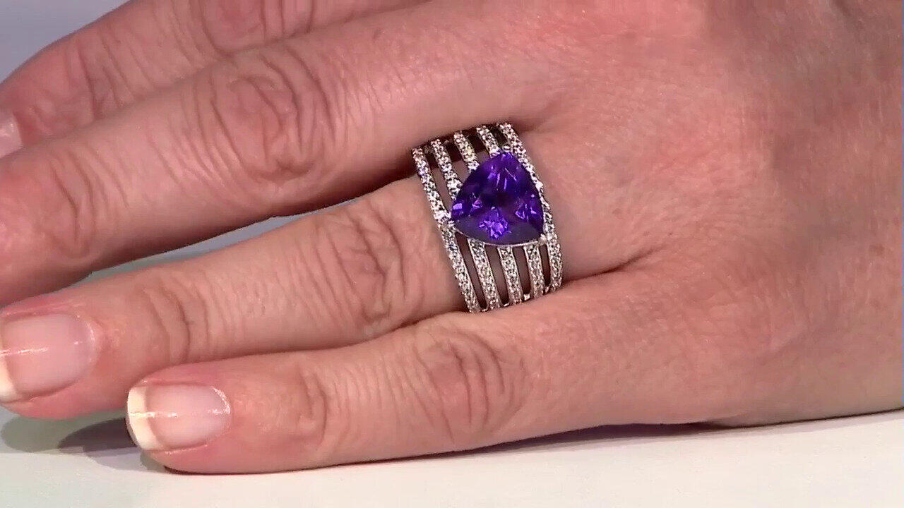 Video Sibirischer Amethyst-Silberring
