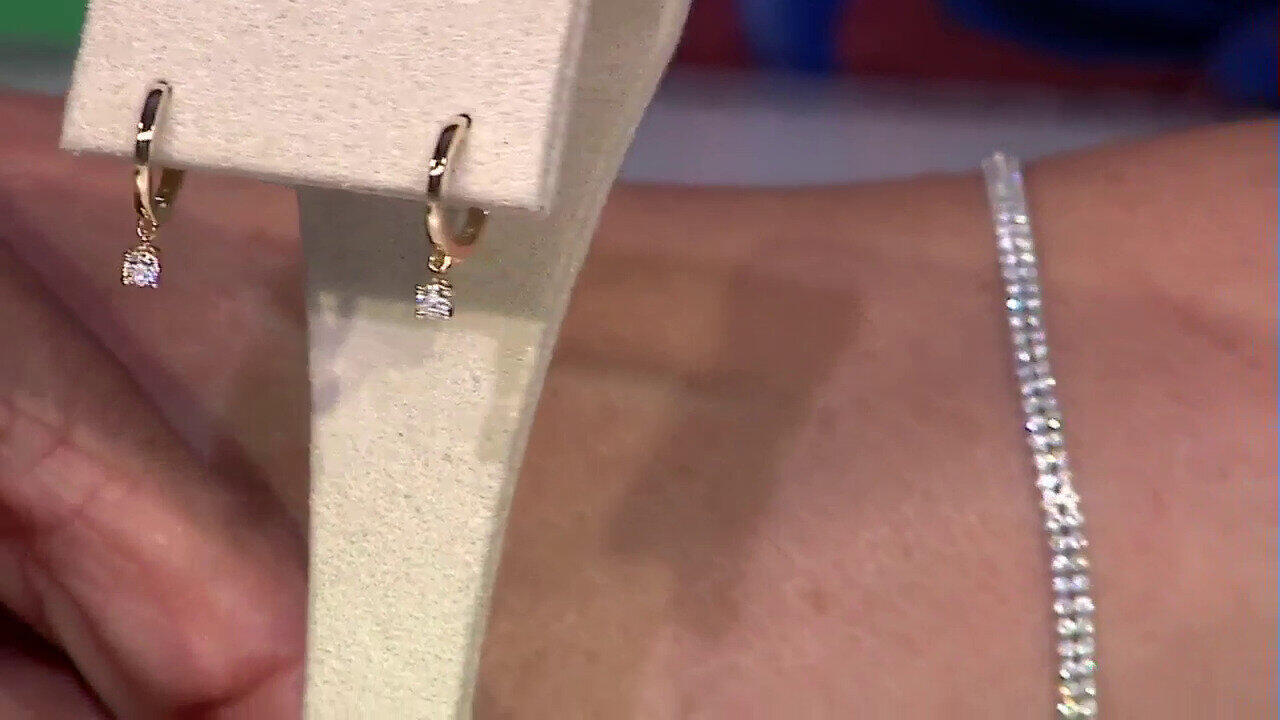 Video 14K SI2 (H) Diamond Gold Bracelet (CIRARI)
