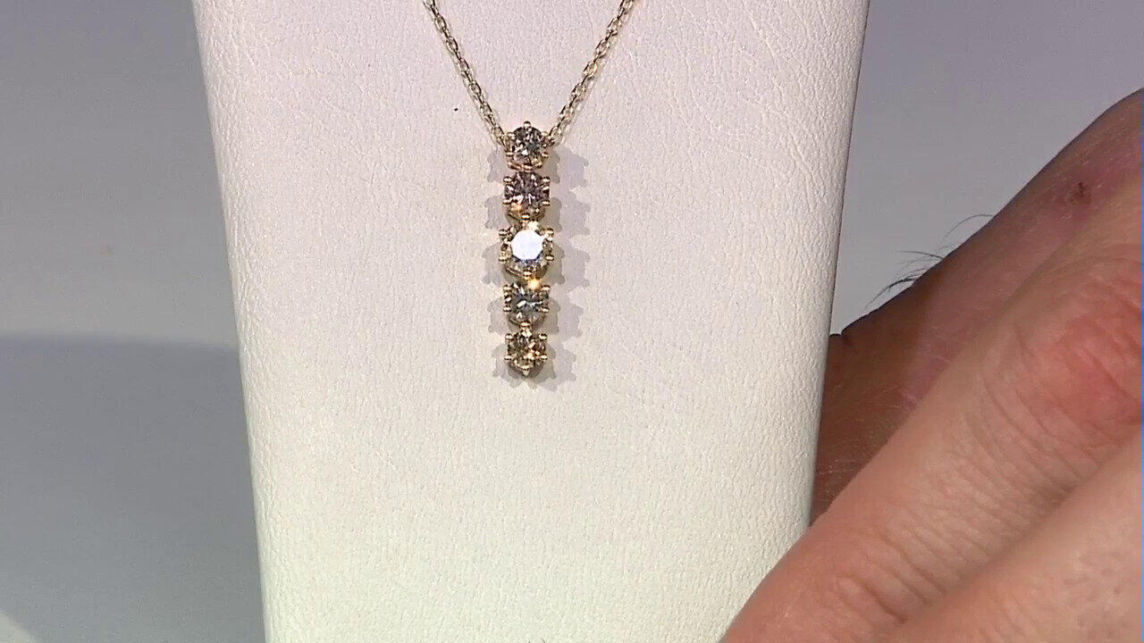 Video Pendientes en oro con Diamante fancy SI2 (CIRARI)