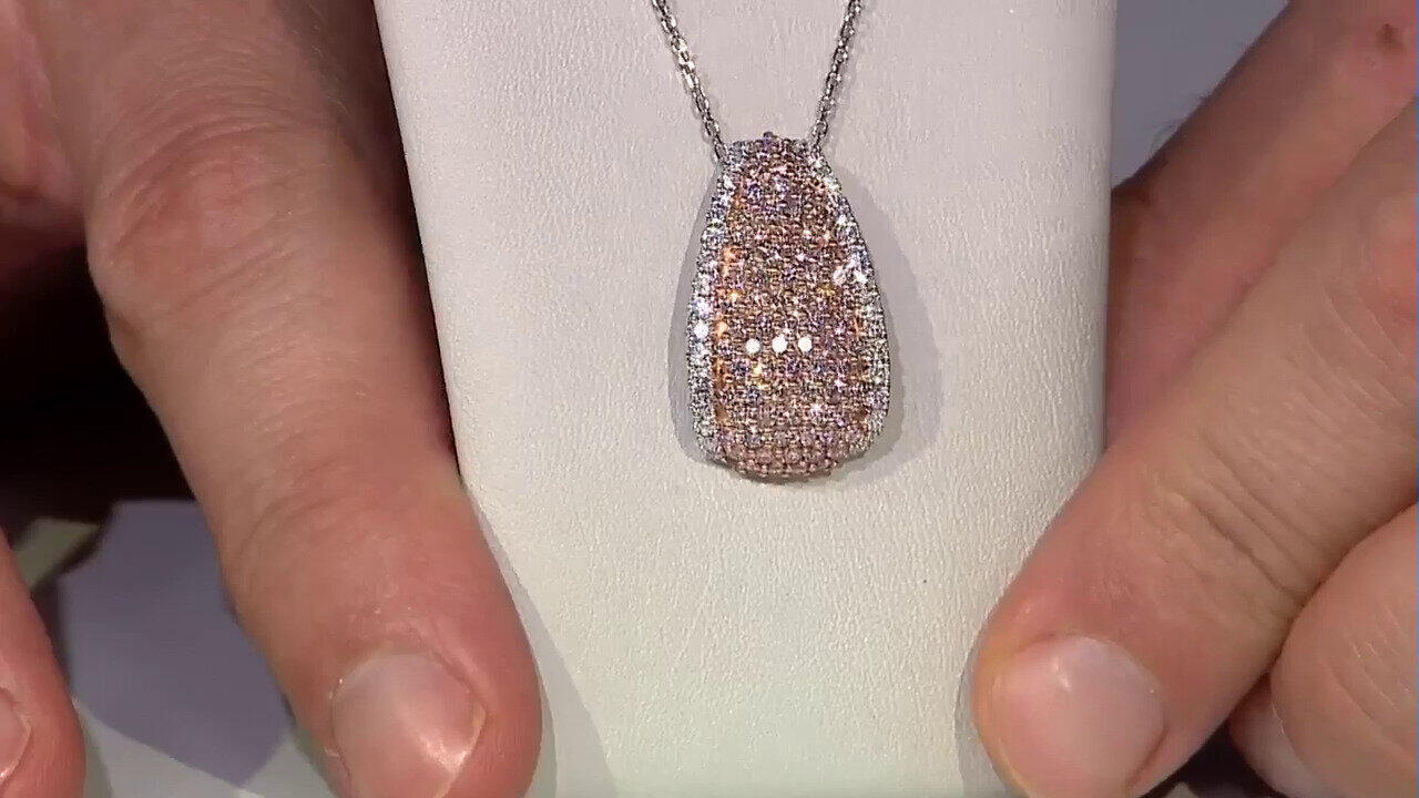 Video Ciondolo in oro con Diamante Rosa I1 (CIRARI)