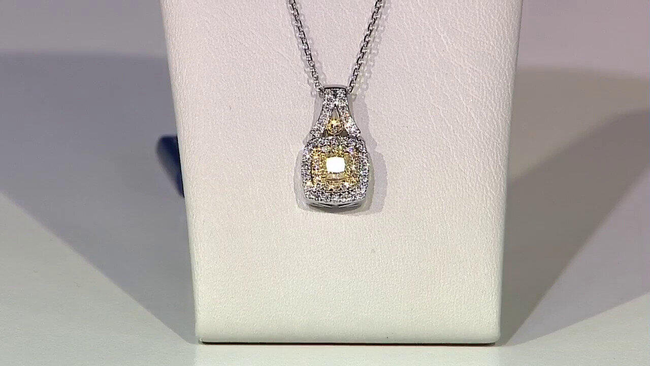 Video Collana in oro con Diamante Giallo SI2 (CIRARI)