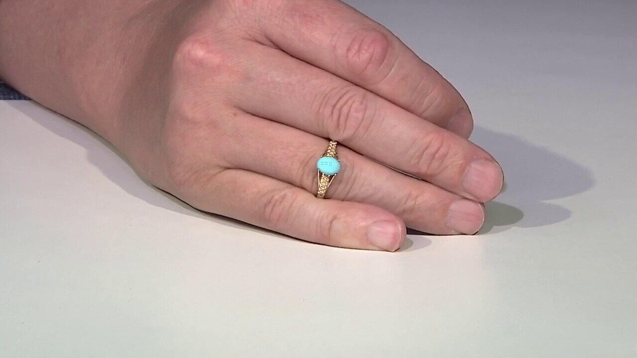 Video Anillo en plata con Turquesa bella durmiente (Faszination Türkis)