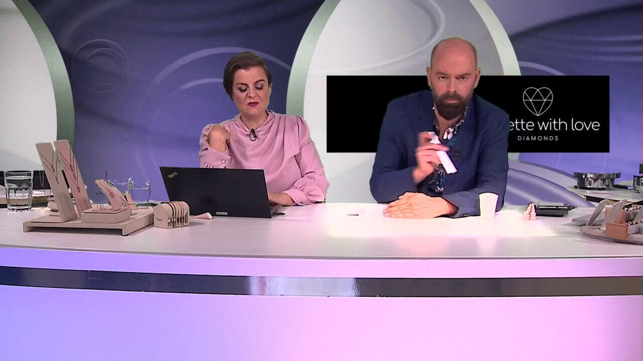 Video Colgante en oro con Diamante rosa de Francia de Argyle SI1 (Annette)