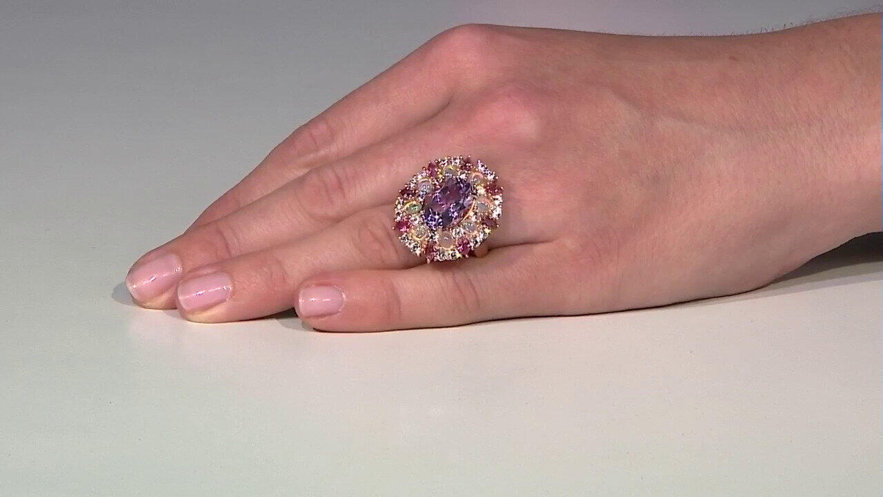 Video Bolivianischer Amethyst-Silberring